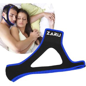 Premium Anti Snore Chin Strap by ZARU [Upgraded Version] - Advanced Snoring Solution Scientifically Designed to Stop Snoring Naturally and Give You a Good Night's Sleep in Kuwait