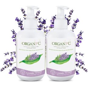 Organyc - Feminine Intimate Wash for Sensitive Skin - Free from Chlorine, Parabens, SLSSLES, and Synthetic Perfumes - 8.5 Fl Oz with Chamomile (2 Pack)