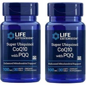 Life Extension Super Ubiquinol CoQ10 with PQQ, 30 Softgels. Pack of 2 Bottles in Kuwait