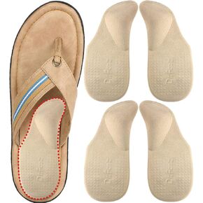 Dr. Foot's Arch Support Shoe Inserts for Flat Feet, Plantar Fasciitis, Adhesive Heel Cushion for Relieve Pain for Women & Men (Small, Beige) in Kuwait