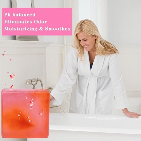 Yoni Soap Bars For Women Vaginal Wash, 2 Packs 100% Handmade Natural Organic V Cleansing Bar Feminine Wash Vaginial Deodorants, Ph Balance for Women Vaginal Care Soap with Bubble Net 3.53 oz in Saudi Arabia