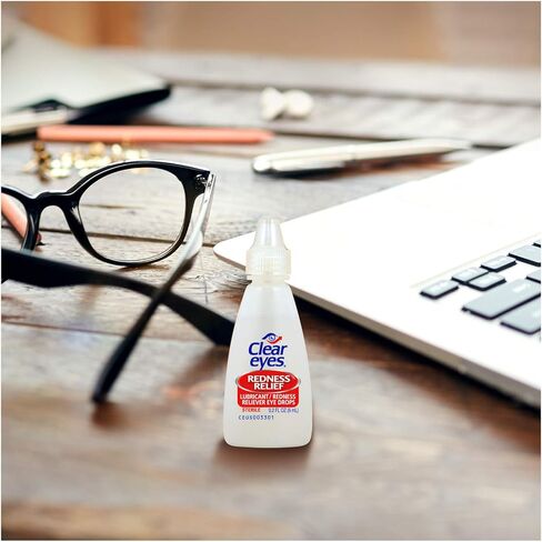 Clear Eyes Redness Eye Relief Eye Drops, Relieves Redness & Calms Irritation, 0.2 Fl Oz in Kuwait