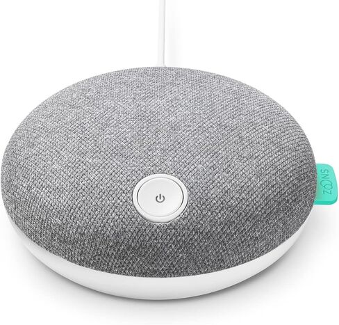 SNOOZ Button - White Noise Sound Machine - Non-Looping White Noise, Pink Noise, and Fan Sounds Plus Bluetooth Speaker - Charcoal in Saudi Arabia