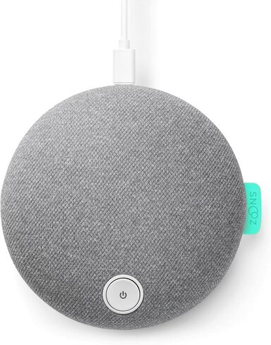 SNOOZ Button - White Noise Sound Machine - Non-Looping White Noise, Pink Noise, and Fan Sounds Plus Bluetooth Speaker - Charcoal in Saudi Arabia