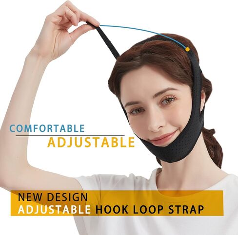 AIFUTE Anti Snoring Chin Strap for CPAP Users - Keep Mouth Closed While Sleeping - Adjustable Stop Noise Anti Snoring Chin Strap for Snoring - Better Sleep Chin Strap for Men and Women in Saudi Arabia