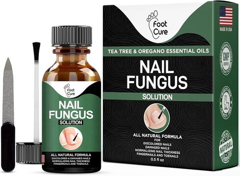 Toenail Renewal Solution Extra Strength Care for Toe Nail & Fingernails - Nail Repair Solution for Thick, broken, Discolored Nails - Renews Damaged Cracked Ingrown Toenail - Tea Tree Oil for Healthier and Extra Strength Nails - Made In USA 0.50 Fl Oz - 1  in Kuwait
