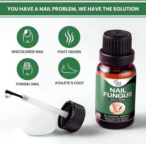 Toenail Renewal Solution Extra Strength Care for Toe Nail & Fingernails - Nail Repair Solution for Thick, broken, Discolored Nails - Renews Damaged Cracked Ingrown Toenail - Tea Tree Oil for Healthier and Extra Strength Nails - Made In USA 0.50 Fl Oz - 1  in Kuwait
