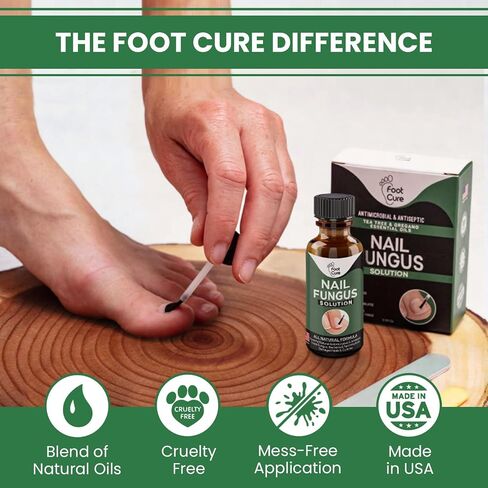 Toenail Renewal Solution Extra Strength Care for Toe Nail & Fingernails - Nail Repair Solution for Thick, broken, Discolored Nails - Renews Damaged Cracked Ingrown Toenail - Tea Tree Oil for Healthier and Extra Strength Nails - Made In USA 0.50 Fl Oz - 1  in Kuwait