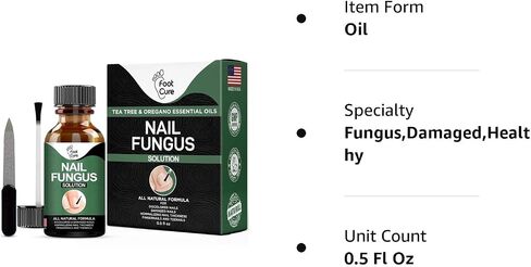 Toenail Renewal Solution Extra Strength Care for Toe Nail & Fingernails - Nail Repair Solution for Thick, broken, Discolored Nails - Renews Damaged Cracked Ingrown Toenail - Tea Tree Oil for Healthier and Extra Strength Nails - Made In USA 0.50 Fl Oz - 1  in Kuwait
