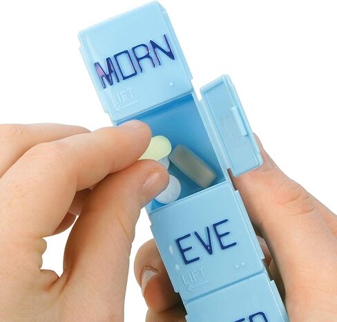 منظم حبوب الدواء الأسبوعي الكبير من أبيكس - منظم حبوب الدواء الأسبوعي، 4 مرات في اليوم، سهل الفتح، تنظيم الأدوية أو الفيتامينات in Kuwait