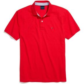 Tommy Hilfiger Men’s Adaptive Short Sleeve Polo Shirt with Magnetic Buttons in Custom Fit