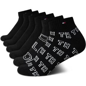 Tommy Hilfiger Women's 6 Pack Flag Sport Cushion Short Crew Socks