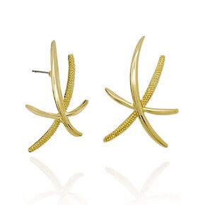 Chunky Gold Hoop Earrings for Women, GDJWRI Hypoallergenic Huggie Statement Jewelry Earrings Gifts in Saudi Arabia