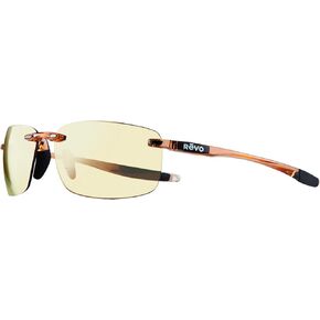Revo Sunglasses Descend N: Polarized Lens with Rimless Rectangular Frame