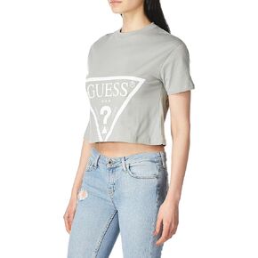 تي شيرت قصير الأكمام للسيدات من GUESS مطبوع عليه شعار Big قصير in Saudi Arabia
