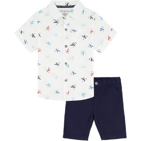 Calvin Klein boys 2 Pieces Shirt Short Set in Saudi Arabia