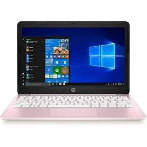 كمبيوتر محمول HP Diagonal HD Stream PC، معالج Intel Celeron N4020، ذاكرة الوصول العشوائي 4 جيجابايت، 64 جيجابايت EMMC، 802.11ac، بلوتوث 4.2، HDMI، Windows 10 (وردي وردي)، 11-11.99 بوصة (HP11ak) in Kuwait