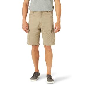 Wrangler Authentics Men's Classic Relaxed Fit Cargo Short, British Khaki Twill, 42 in Kuwait