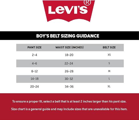 حزام مدرسي للأطفال الكبار من Levi's للأولاد الصغار كاجوال للجينز مع حزام ذو وجهين in Kuwait