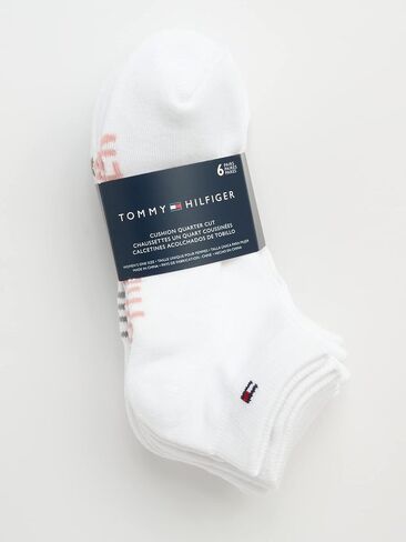 Tommy Hilfiger Women's 6 Pack Flag Sport Cushion Short Crew Socks in Saudi Arabia