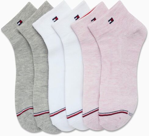 Tommy Hilfiger Women's 6 Pack Flag Sport Cushion Short Crew Socks in Saudi Arabia