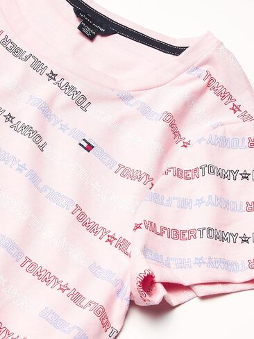 Tommy Hilfiger Girls' Short Sleeve Cotton T-Shirt Dress with Fun Prints & Patterns in Saudi Arabia