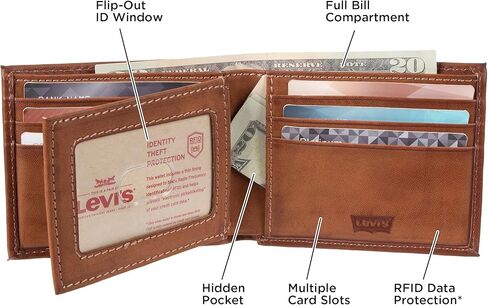 ليفايس محفظة نحيفة قابلة للطي بسعة إضافية للرجال in Kuwait