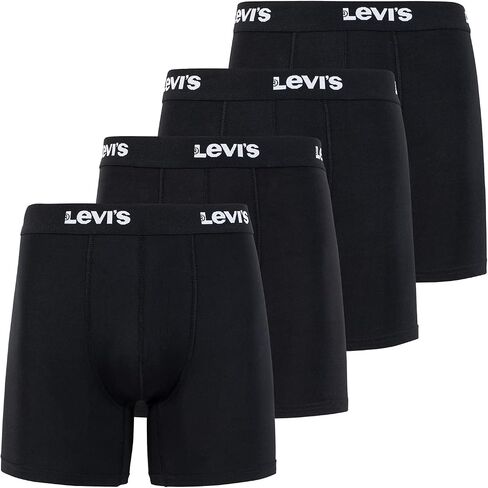 Levi's Mens Underwear Microfiber Boxer Brief for Men Ultra Soft 4 Pack in Kuwait