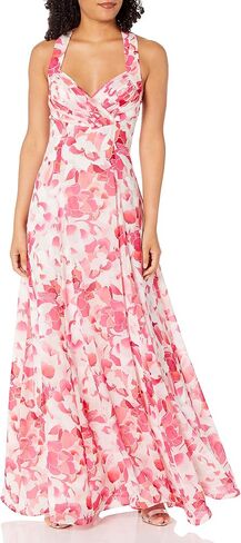 Calvin Klein Women's Floral Print V-Neck Gown in Saudi Arabia
