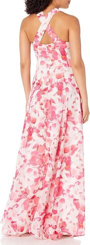 Calvin Klein Women's Floral Print V-Neck Gown in Saudi Arabia