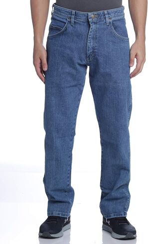 Wrangler Men's Performance Series Relaxed Fit Jeans - Light Stone, Light Stone, 32X32 in Saudi Arabia