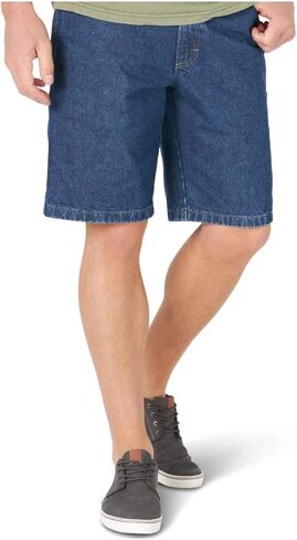 Wrangler Men's Relaxed Fit Carpenter Shorts (Dark Indigo, 48) in Saudi Arabia