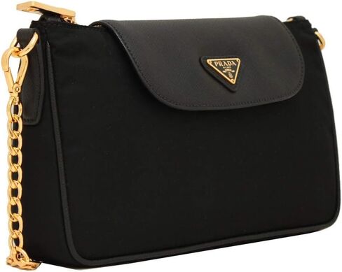Prada Black Nylon Saffiano Crossbody in Saudi Arabia