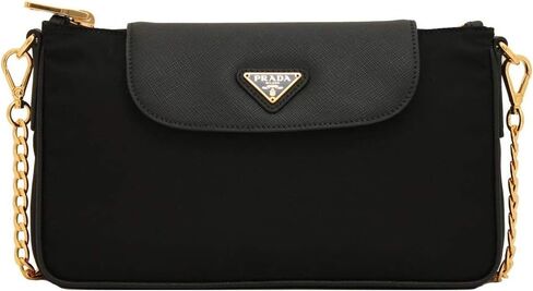 Prada Black Nylon Saffiano Crossbody in Saudi Arabia