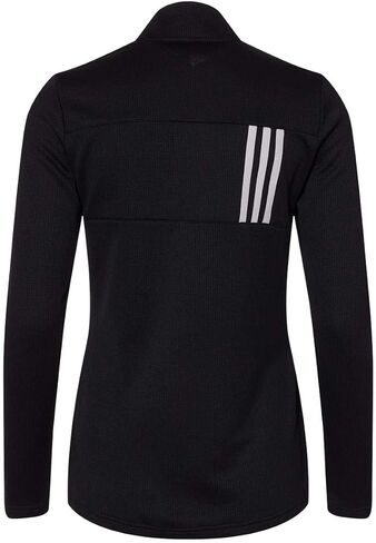 Adidas - Women's 3-Stripes Double Knit Full-Zip - A483 - L - Black/ Grey Two in Saudi Arabia