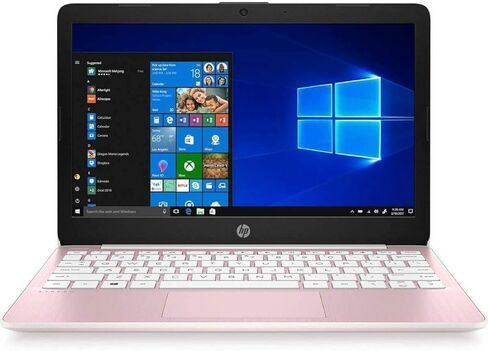 HP Diagonal HD Stream PC Laptop, Intel Celeron N4020 Processor, 4GB RAM, 64GB EMMC, 802.11ac, Bluetooth 4.2, HDMI, Windows 10 (Rose Pink), 11-11.99 inches (HP11ak) in Kuwait