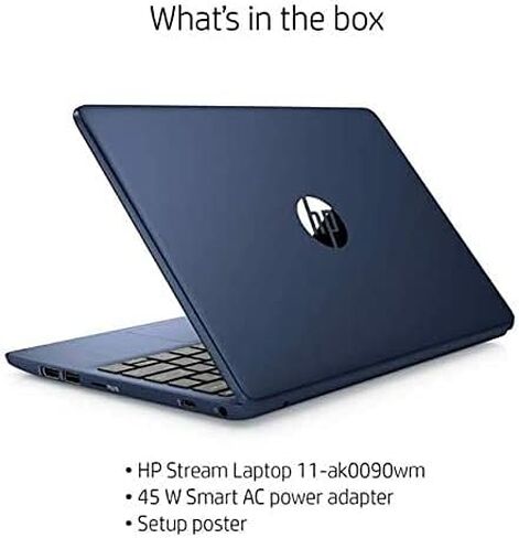 HP Diagonal HD Stream PC Laptop, Intel Celeron N4020 Processor, 4GB RAM, 64GB EMMC, 802.11ac, Bluetooth 4.2, HDMI, Windows 10 (Rose Pink), 11-11.99 inches (HP11ak) in Saudi Arabia