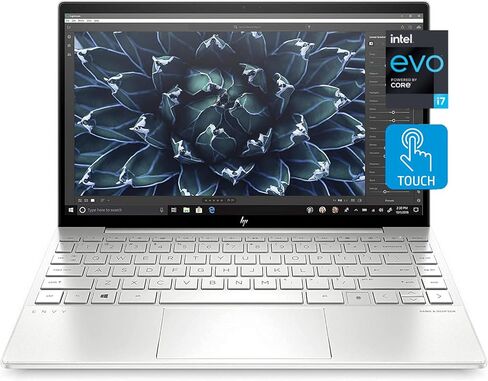 HP Envy 13 Laptop, 13.3" FHD 1080p Touchscreen, i7-1165G7 EVO, 8GB DDR4 RAM, 1TB SSD, Webcam with Shutter Switch, Backlit Keyboard, Fingerprint Reader, WiFi 6, Bluetooth 5, Windows 10 Home in Saudi Arabia
