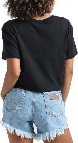 Wrangler Women's Lollapalooza Boyfriend Crop Car T-Shirt in Saudi Arabia