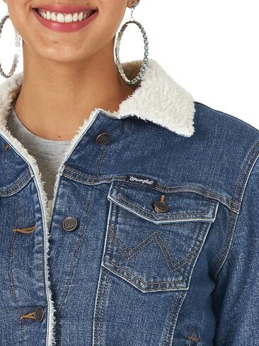 Wrangler Women's Retro Sherpa Lined Jacket in Kuwait