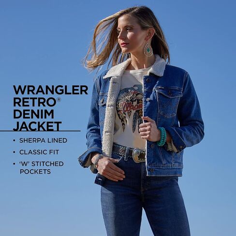 سترة نسائية من Wrangler مبطنة بقماش الشيربا in Kuwait