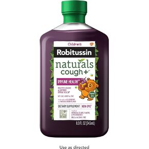 Robitussin Children's Naturals Cough Plus Immune Health Dietary Supplement for Occasional Cough Relief - 8.3 Oz in Kuwait