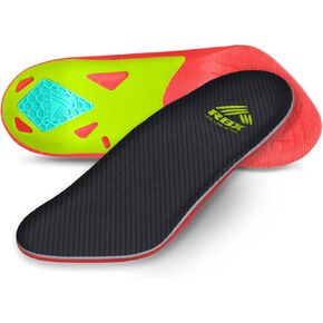 RBX Plantar Fasciitis Ortho Insoles, 3/4 Size for Women (Coral) in Saudi Arabia