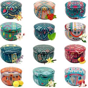 12 Pack 2.2OZ Scented Candle Gift for Women and Mom,Natural Soy Wax Candle Set for Aromatherapy, Stress Relief and Self Care in Kuwait