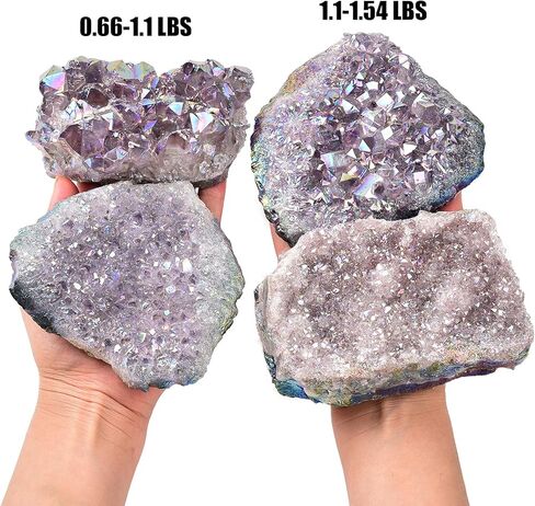 JIC Gem Natural Amber Calcite Raw Crystal Cluster Irregular Rock Mineral Geode Reiki Healing Gemstone Home Decor Specimen 0.66-1.1 Lbs in Kuwait