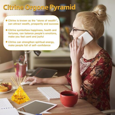 Orgone Crystal Pyramid for Positive Energy and Stress Relief Healing Crystals and Stones Orgonite Pyramid for Inner Peace Chakra Reiki Healing Meditation in Saudi Arabia