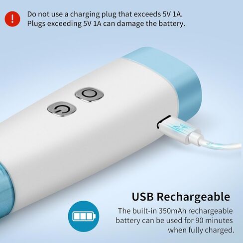 OOCOME Eustachian Tube Unclogger, 6 Speed Ear Pain Relief Ear Pressure Relief Device Ear Infection Treatment Ear Care Products, 1.0 Count in Kuwait