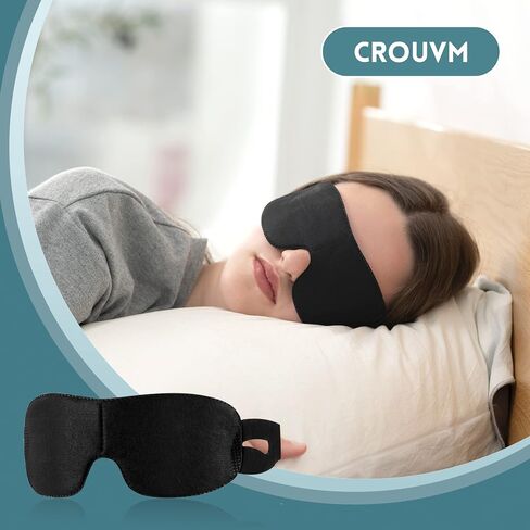 CROUVM 30 Pack Disposable Sleep Eye Mask for Men Women, Blindfold Eye Mask Shade Cover for Sleeping, Night Sleep Mask, Block Out Light, Soft Comfort Eye Shade Cover for Travel Yoga Nap in Saudi Arabia