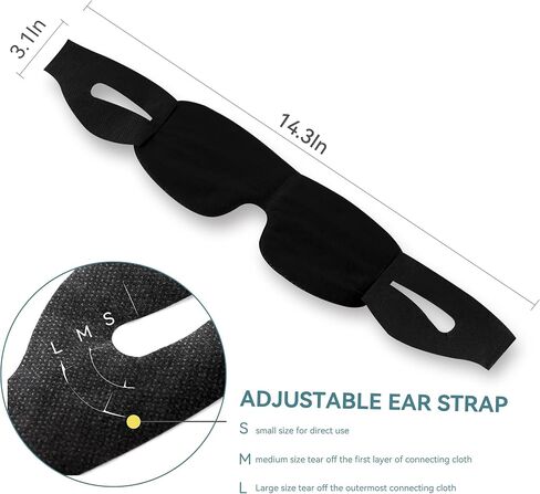 CROUVM 30 Pack Disposable Sleep Eye Mask for Men Women, Blindfold Eye Mask Shade Cover for Sleeping, Night Sleep Mask, Block Out Light, Soft Comfort Eye Shade Cover for Travel Yoga Nap in Saudi Arabia