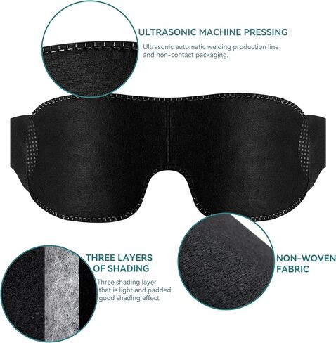 CROUVM 30 Pack Disposable Sleep Eye Mask for Men Women, Blindfold Eye Mask Shade Cover for Sleeping, Night Sleep Mask, Block Out Light, Soft Comfort Eye Shade Cover for Travel Yoga Nap in Saudi Arabia
